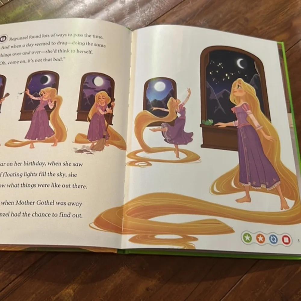 LeapFrog Tag Books Lot 4 Disney Tangled Up Princess Dora LeapReader Leap Frog